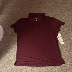 Women's 32 degree  Burgundy Polo Shirt